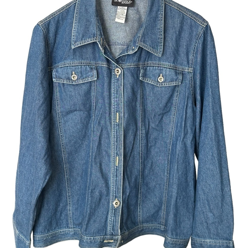 Sag Harbor Women's Sport Denim Jacket - size XL